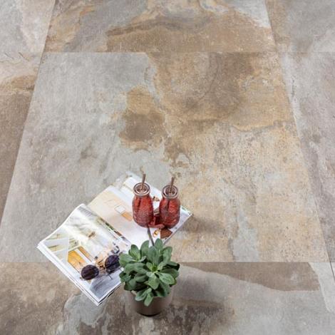 GeoCeramica® 100x100x4 Multicolor Stone Mix Natural
