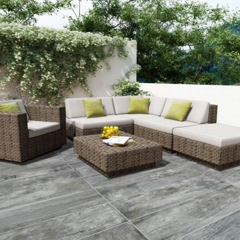 GeoCeramica® 120x30x4 Ibiza Wood Grigio